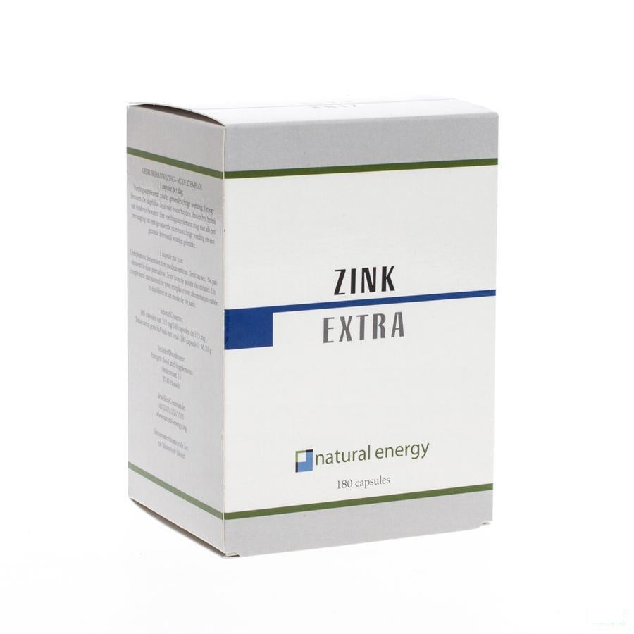 Zink Extra Natural Energy Capsules 180