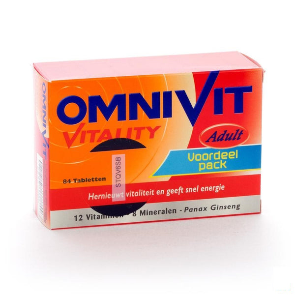 Omnivit Vitality Tabl 84 - Sanofi - InstaCosmetic