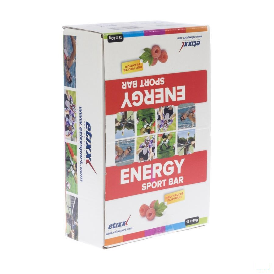 Etixx Energy Sport Bar Red Fruit 12x40g