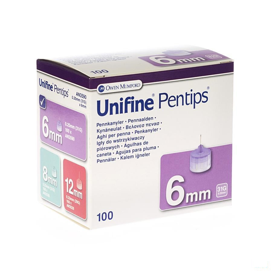 Unifine Pentips Pennaald 31g 6mm 100 An3590