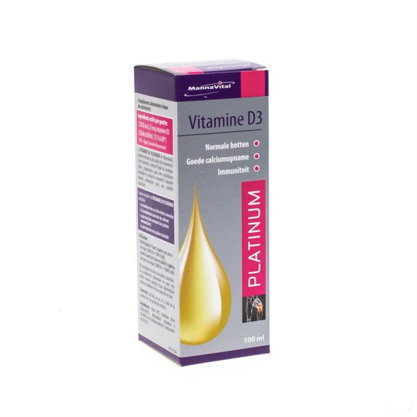 Mannavital Vitamine D3 Platinum Gutt 100ml - Fytofarma - InstaCosmetic