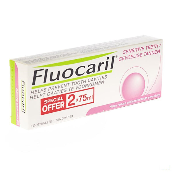 Fluocaril Tandpasta Gevoelige Tanden 2x75ml - Procter & Gamble - InstaCosmetic