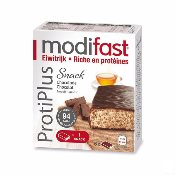 Modifast Protiplus Reep Pure Chocolade-chocola162g - Modifast - InstaCosmetic