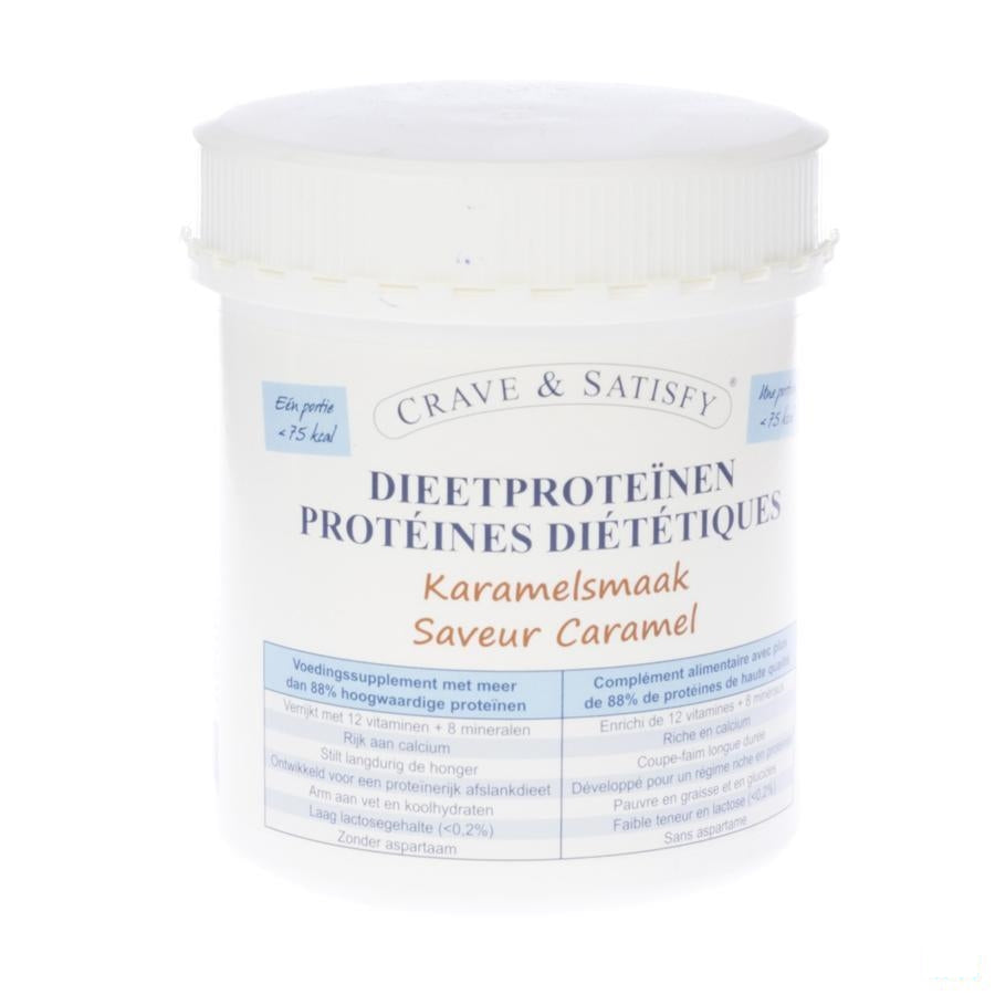 Crave & Satisfy Dieetproteinen Karamel Pot 200g