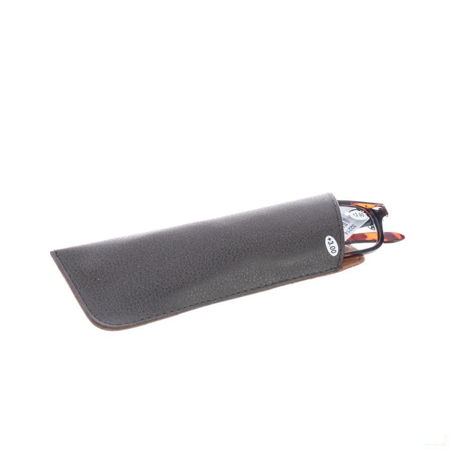 Pharmaglasses Leesbril Diop.+3.00 Brown