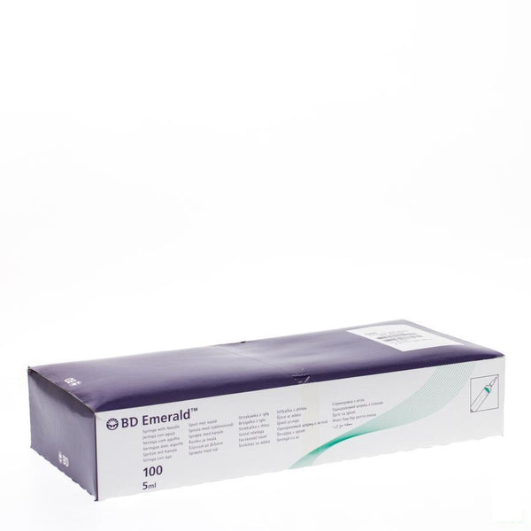 Bd Emerald Spuit 5ml + Naald 21g 1 1/2 100 307732 - Bd - InstaCosmetic