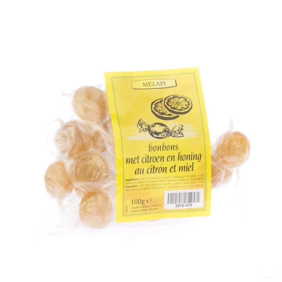 Melapi Citroen-honing Bonbons 100g
