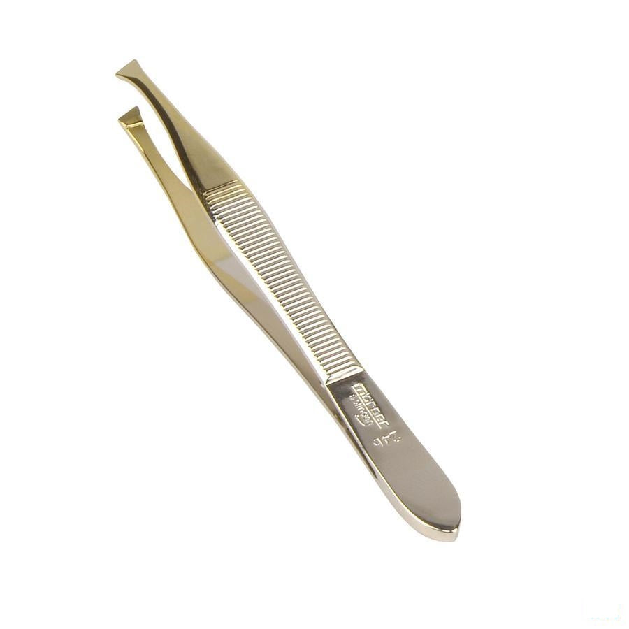 Morser Epileerpincet Schuin Verguld 24b