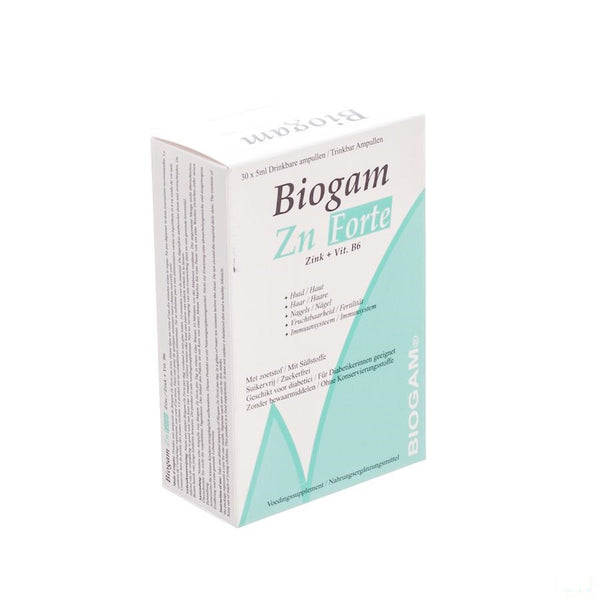 Biogam Zn Forte Drinkb. Amp 30x5ml - Sterop - InstaCosmetic