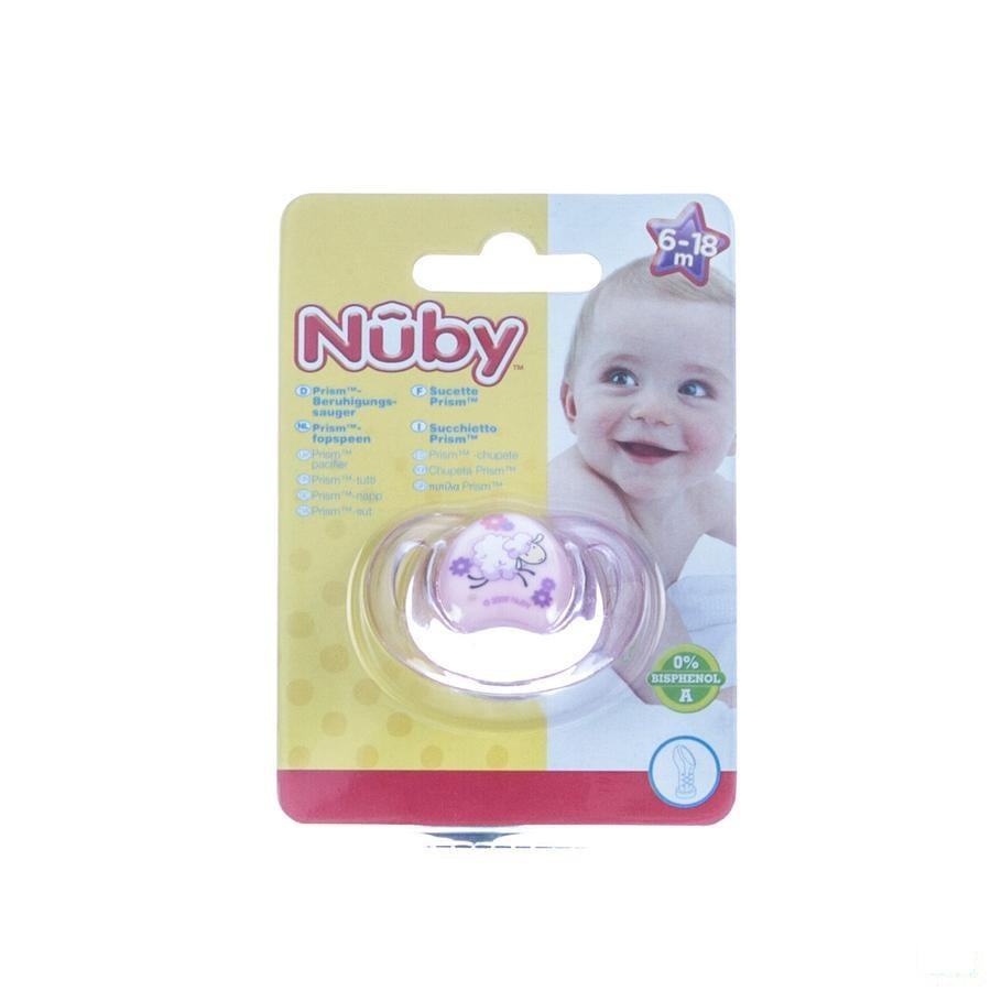 Nuby Fopspeen Tritan Prism Silicoon Ortho 6-18m