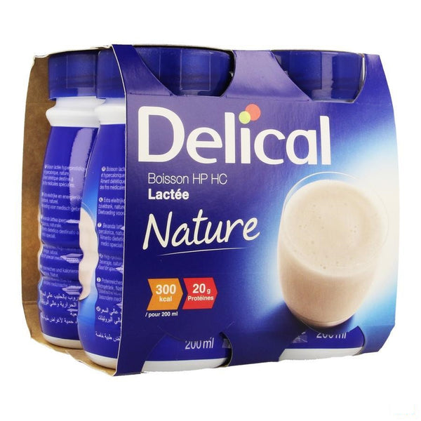 Delical Melkdrank Hp-hc Natuur 4x200ml - Bs Nutrition - InstaCosmetic