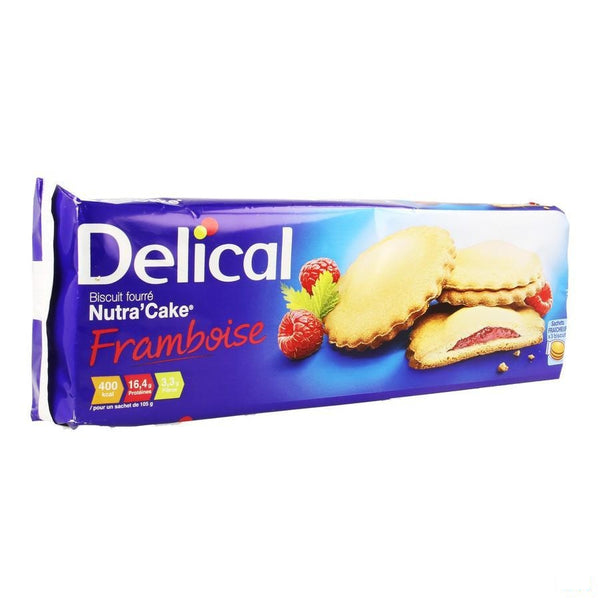 Delical Nutra Cake Framboos Zakje 3x(3x35g) - Bs Nutrition - InstaCosmetic