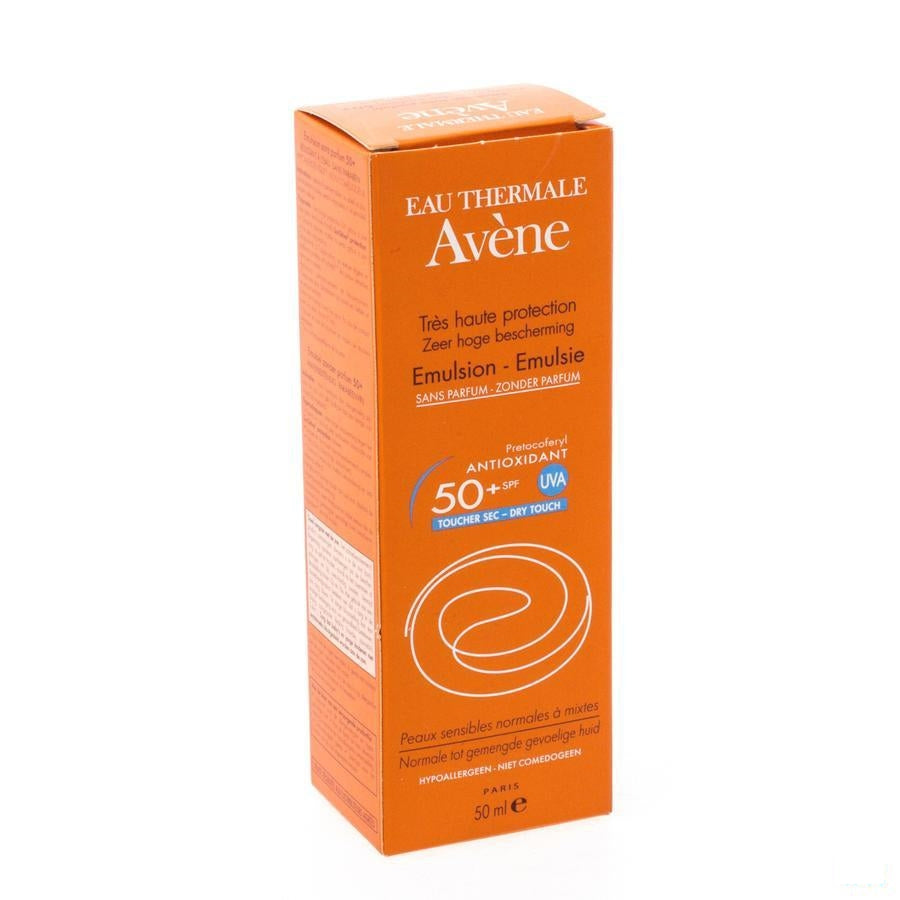 Avène Zon SPF50 Zonnefluïde, Zonder Parfum - 50ml