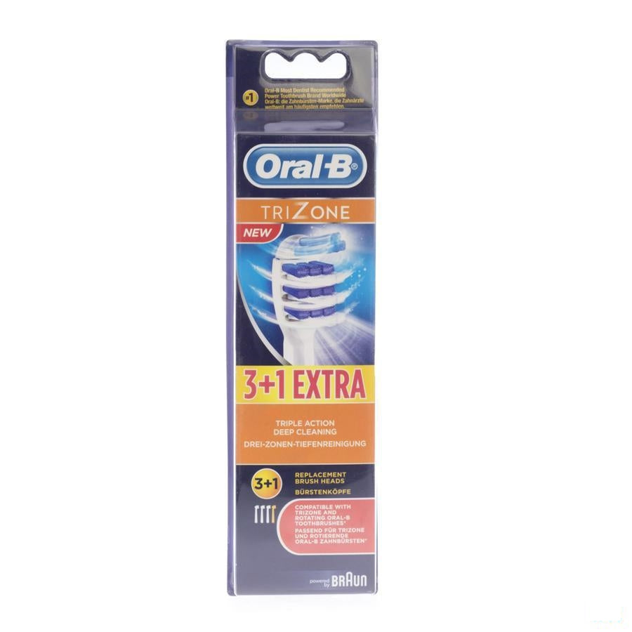 Oral B Trizone Refills 3+1 - Opzetborstel - Opzetstuk