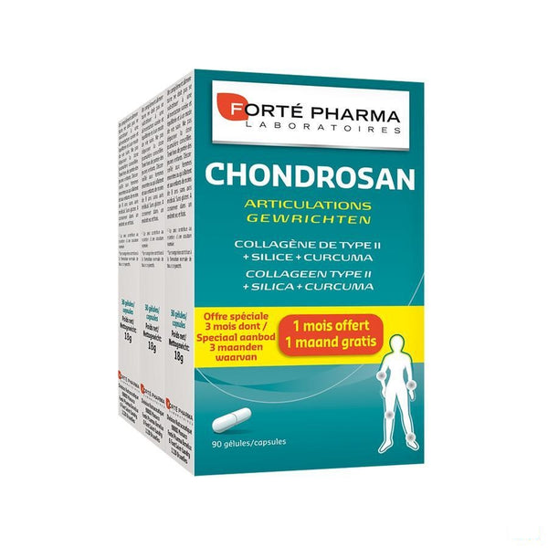 Chondrosan 2+1 Maand Gratis Capsules 90 - Forte Pharma - InstaCosmetic