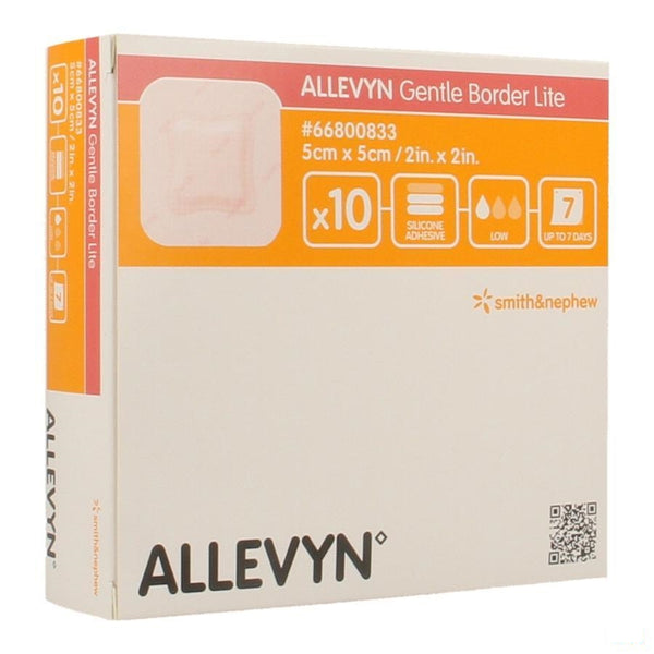 Allevyn Gentle Border Lite 5,0x 5,0cm 10 66800833 - Smith & Nephew - InstaCosmetic