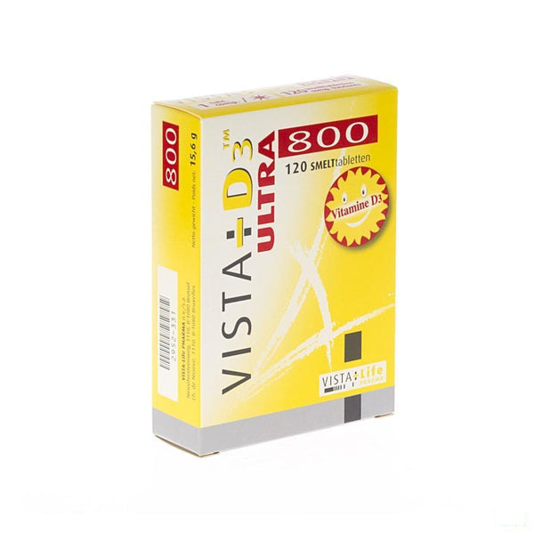Vista D3 800 Ultra Smelttabletten 120 - Vista-life Pharma - InstaCosmetic