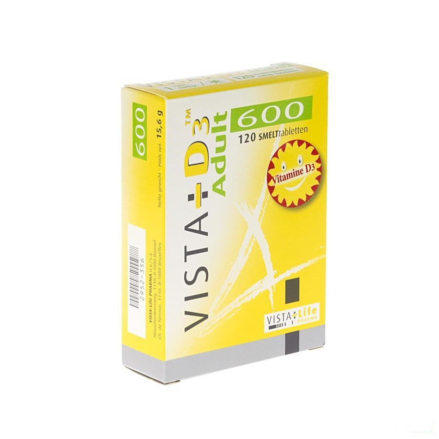 Vista D3 600 Adult Smelttabletten 120 Verv.2698108