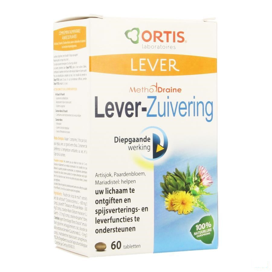 Ortis Methoddraine Zuiverend Lever Tabletten 4x15