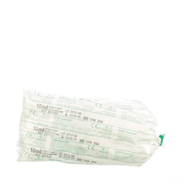 Bd Emerald Spuit 10ml + Naald 21g 1 1/2 10 307737 - Bd - InstaCosmetic