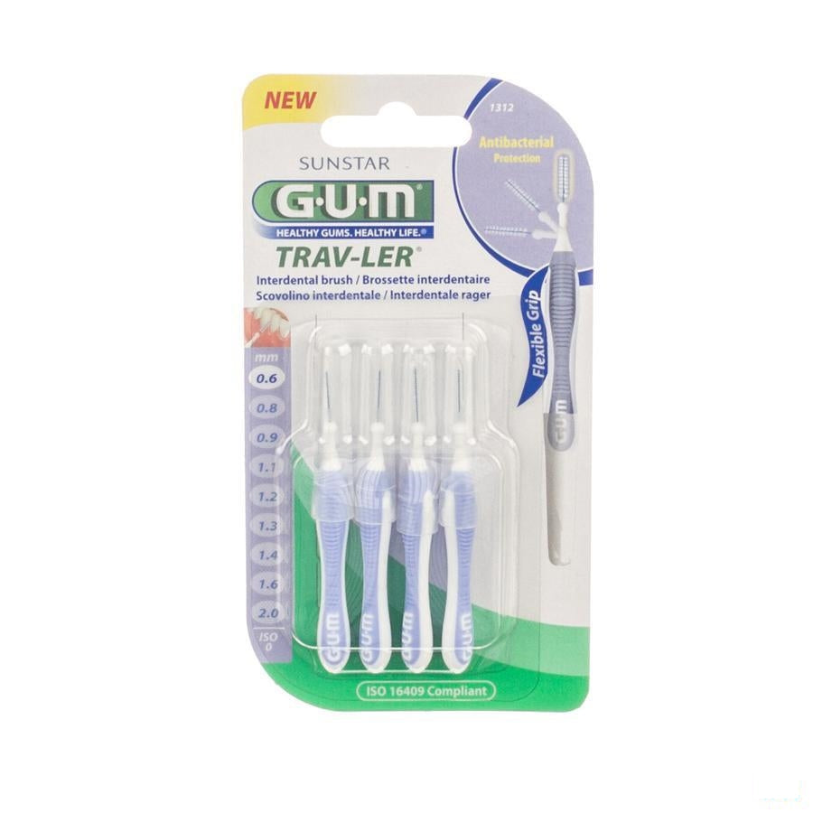 Gum Trav-ler Interdent.borsteltje 0,6mm 4 1312mb