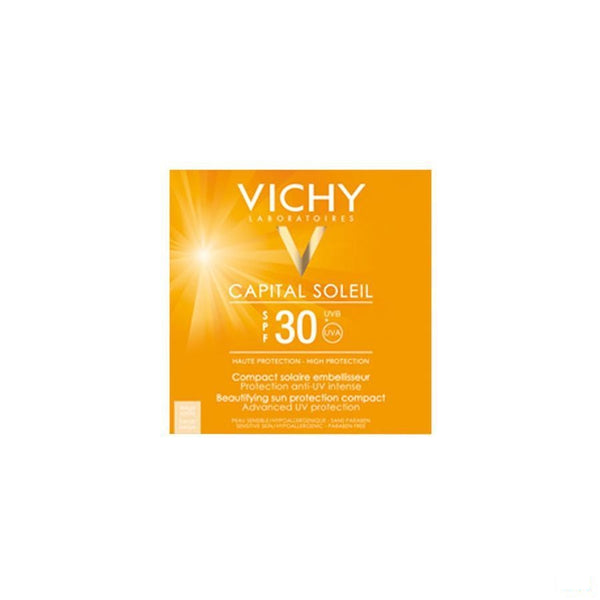 Vichy Capital Soleil Compact Poeder Goud Beige 10g - Vichy - InstaCosmetic
