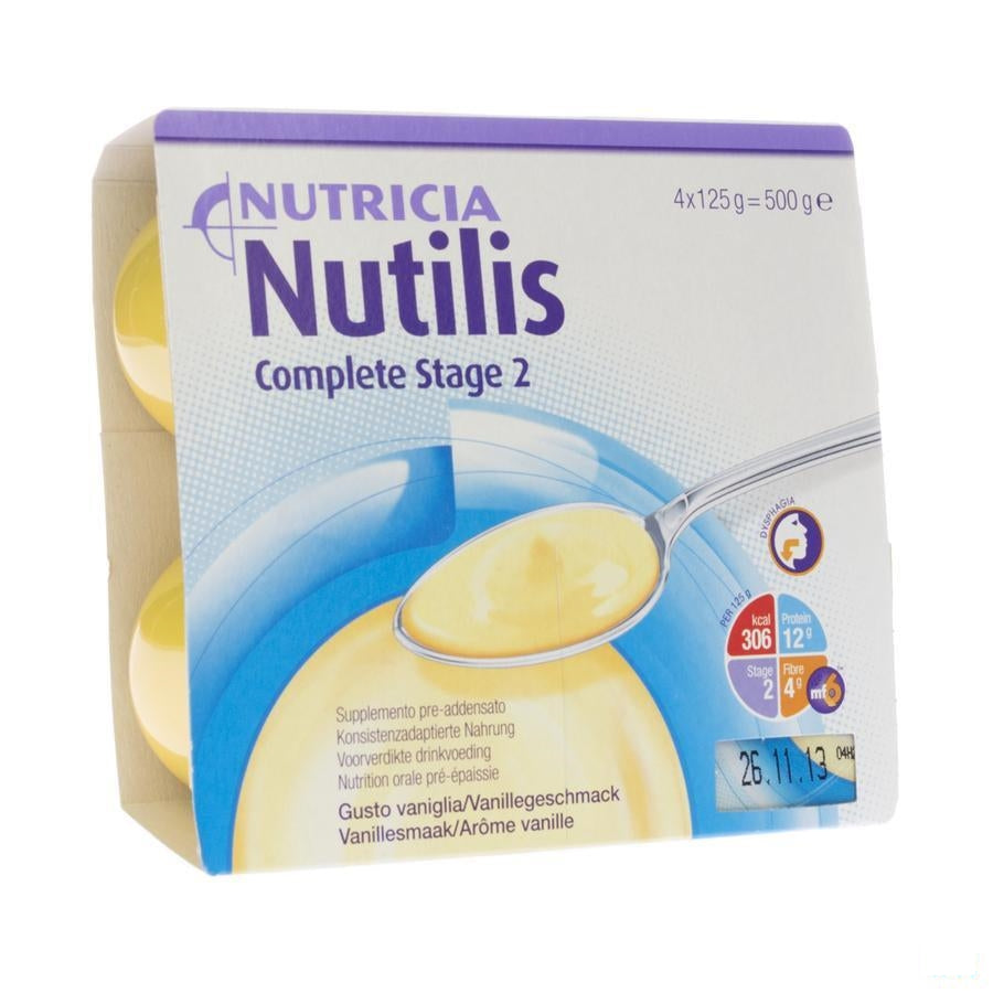 Nutilis Complete Stage 2 Vanille Fl 4x125ml
