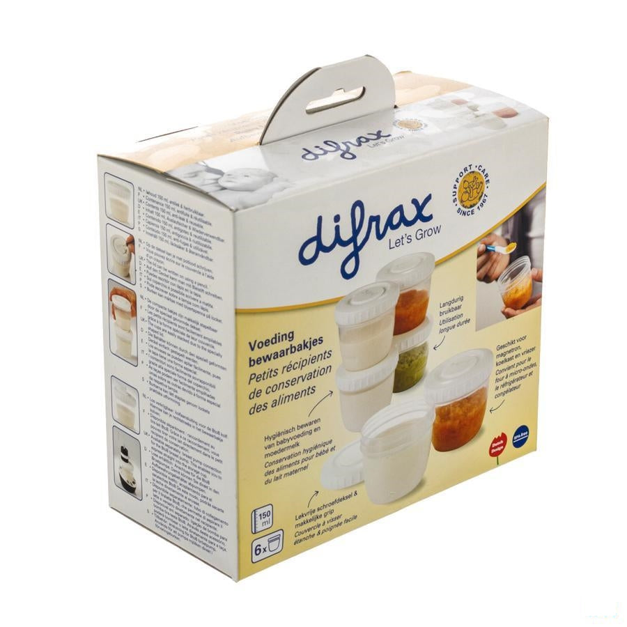 Difrax - Voeding bewaarbakjes