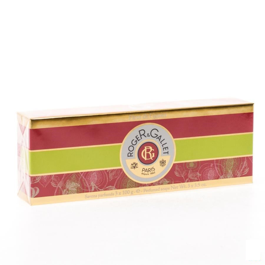 Roger&gallet Vijgbloesem Koffertje Zeep 3x100g