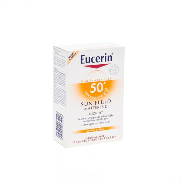 Eucerin Sun Fluid Matterend Gel. Ip50+ Fl 50ml Nf - Beiersdorf - InstaCosmetic