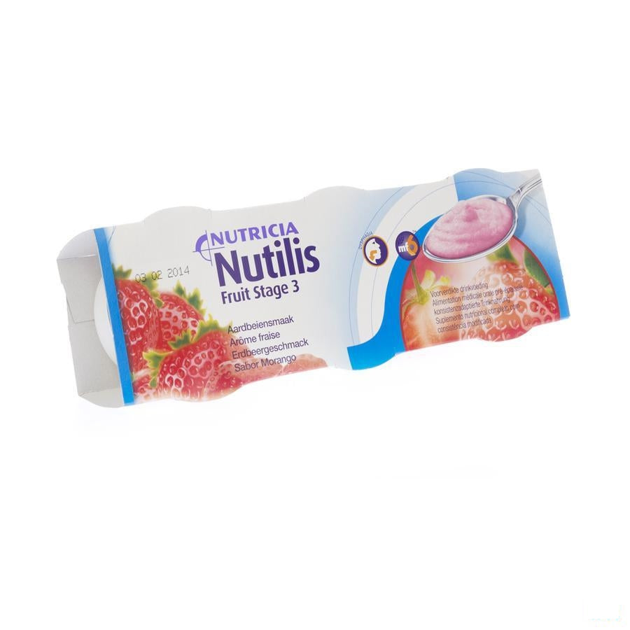 Nutilis Fruit Stage 3 Aardbei 3x150g