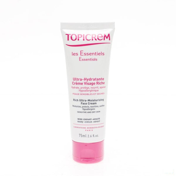 Topicrem Hydra Greme Gezicht Rijk Tube 75ml - Acp - InstaCosmetic