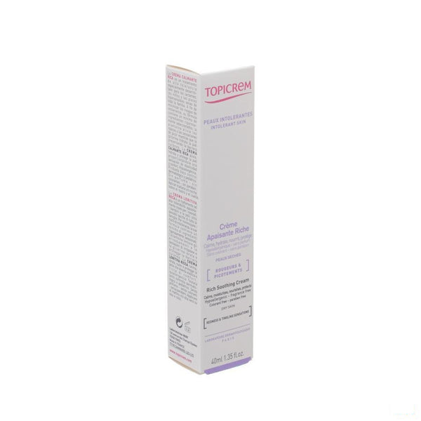 Topicrem Verzachtende Cr.gezicht Rijk Tube 40ml - Acp - InstaCosmetic