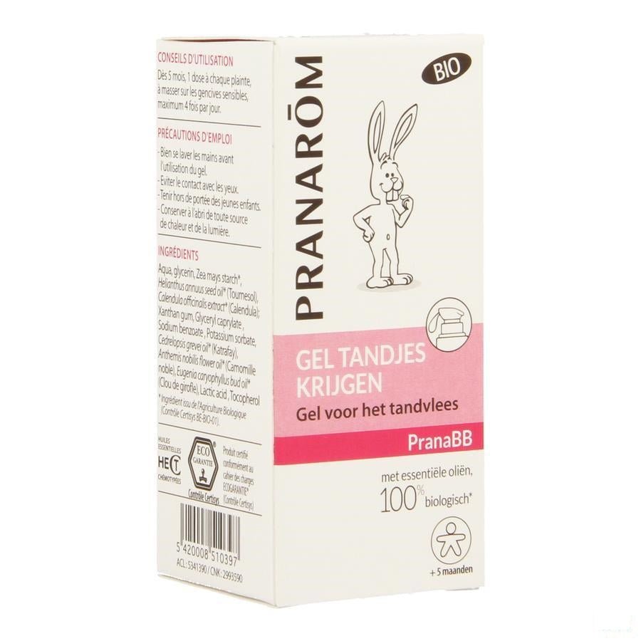 Pranabb - Pranarom - Bio Gel Tandgroei Pompflacon Baby tandgroei / Tandgel voor baby's 15ml