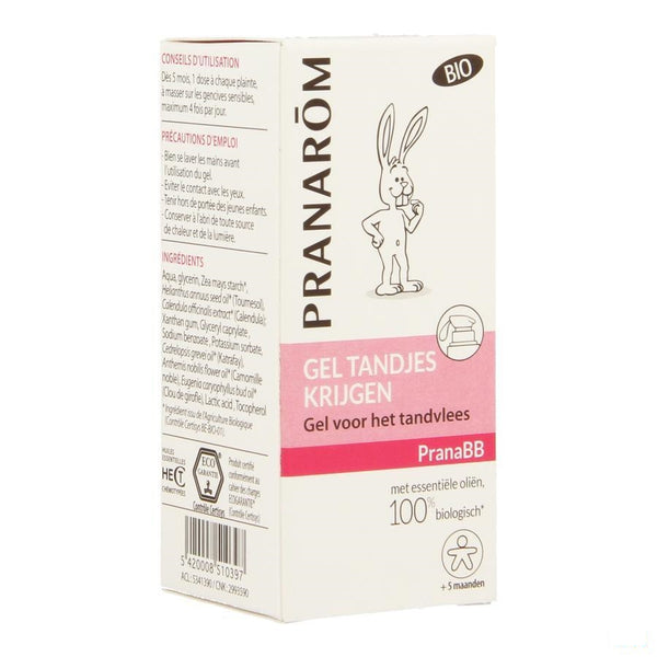 Pranabb - Pranarom - Bio Gel Tandgroei Pompflacon Baby tandgroei / Tandgel voor baby's 15ml - Pranarom International Sa - InstaCosmetic