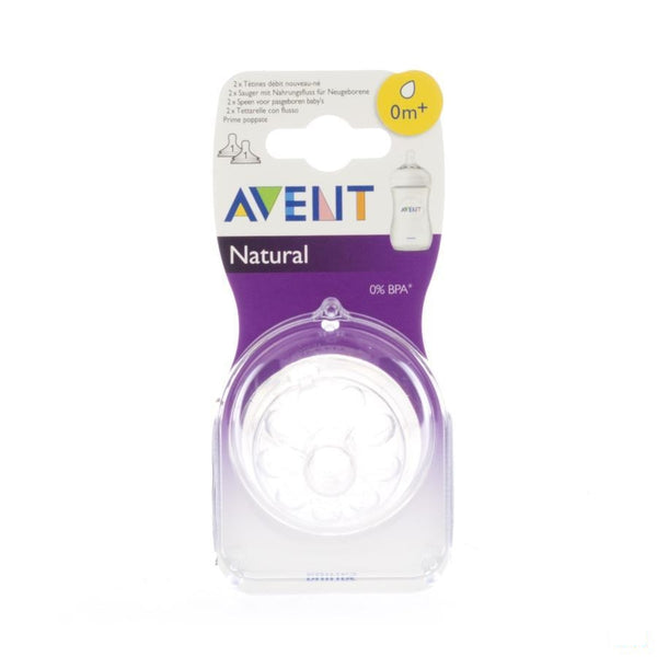 Avent Natural Zuigspeen Pasgeborene 1gaatje 2 - Bomedys - InstaCosmetic