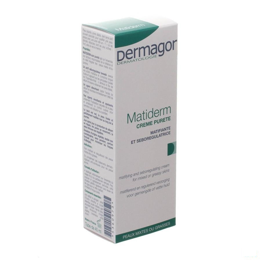 Dermagor Matiderm Reinigend Verzorging Creme 40ml