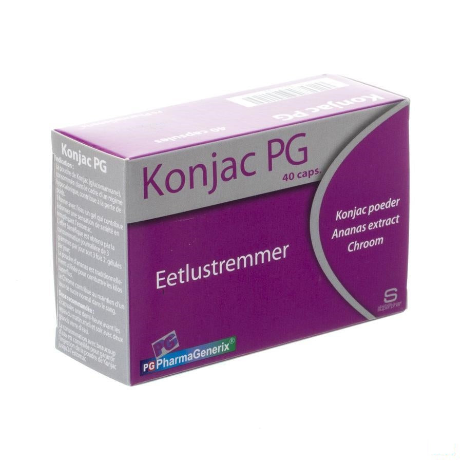 Konjac Pg Pharmagenerix Capsules 40