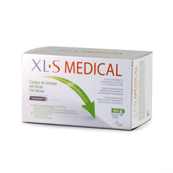 Xls Medical Vetbinder Tabletten 180 - Omega Pharma - InstaCosmetic