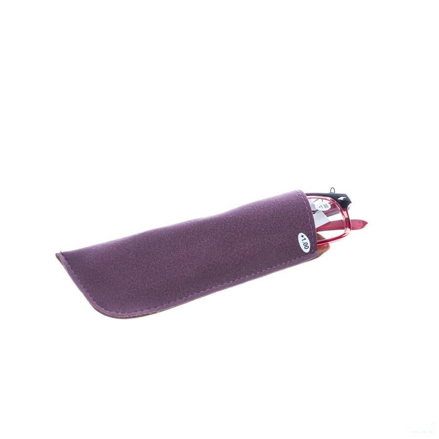 Pharmaglasses Leesbril Diop.+1.00 Red