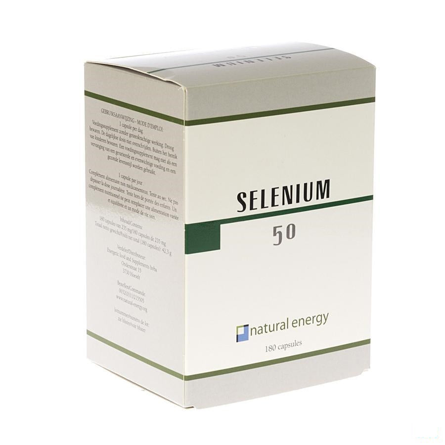 Selenium 50 Natural Energy Capsules 180