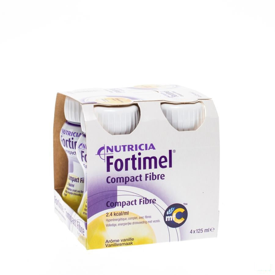 Fortimel Compact Fibre Vanille 4x125ml