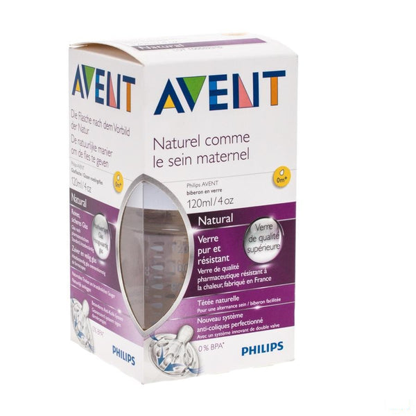 Avent Zuigfles Glas 120ml - Bomedys - InstaCosmetic