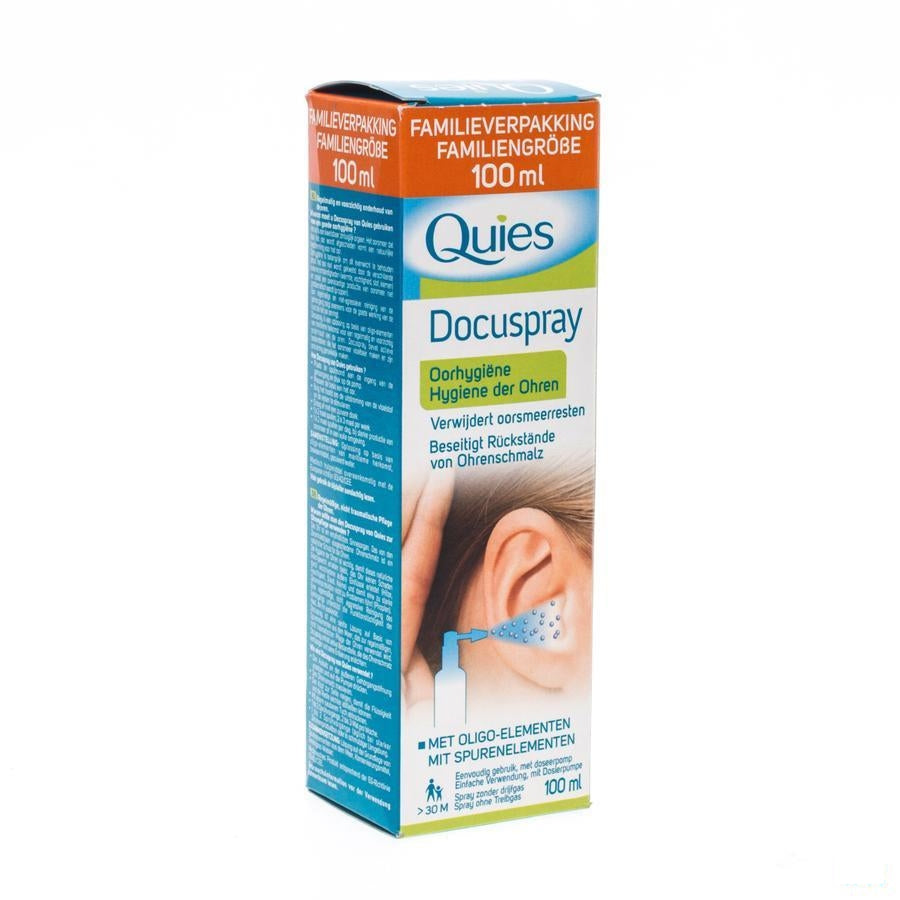 Quies Docuspray Oorspray Z/drijfgas 100ml