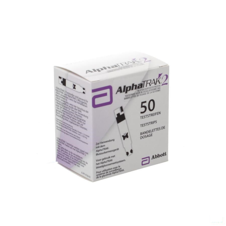 Alphatrak Meten Bloedglucose Test-strip 50