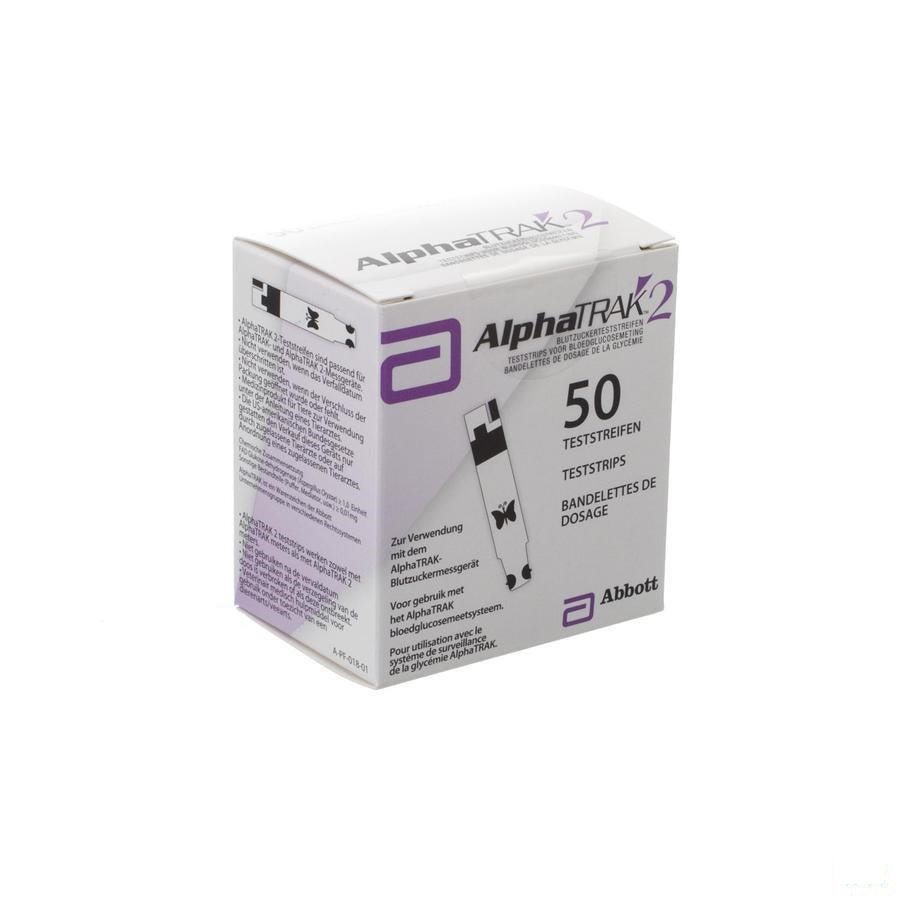 Alphatrak Meten Bloedglucose Test-strip 50