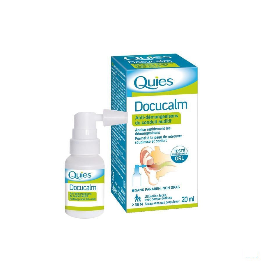 Quies Docucalm Spray 20ml Tegen Jeuk Gehoorgang