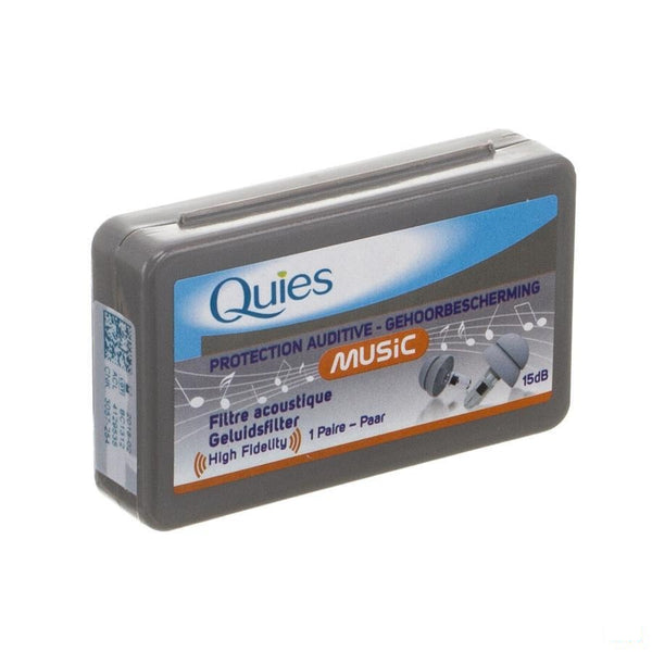 Quies Gehoorbescherming Music 1 Paar - Quies - InstaCosmetic