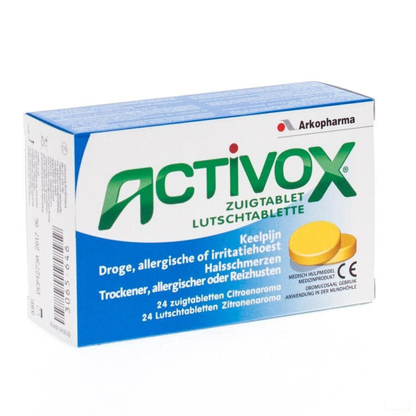 Activox Keelpijn Zuigtabletten 24 - Arkopharma - InstaCosmetic