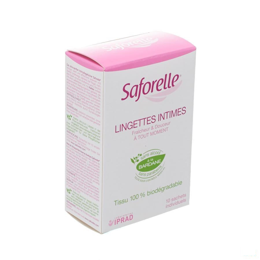 Saforelle Intieme Doekjes Individueel Zakje 10